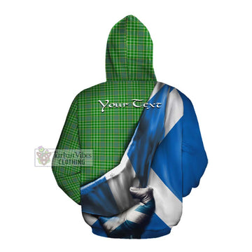 Currie Tartan Cotton Hoodie with Family Crest Scotland Patriotic Style Pullover Hoodie - Tartan Vibes Clothing