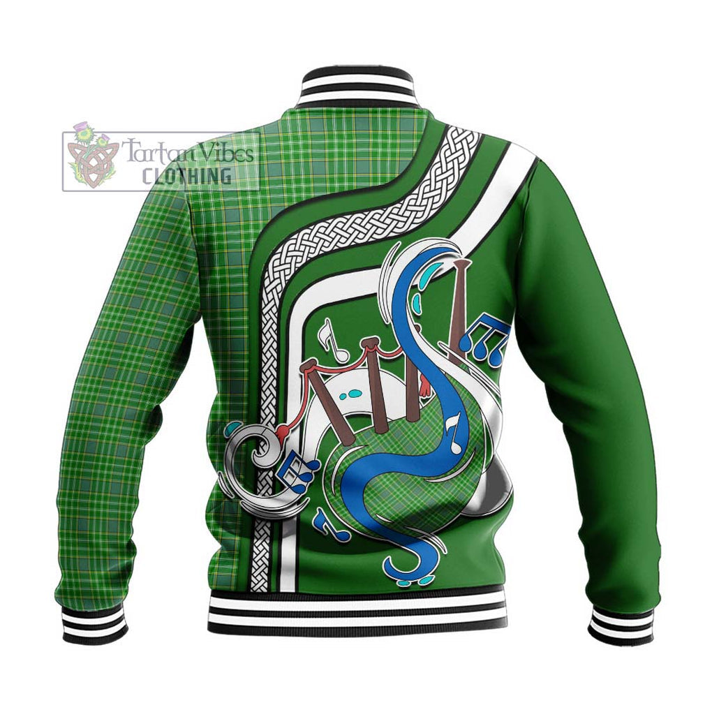 Tartan Vibes Clothing Currie Tartan Baseball Jacket with Epic Bagpipe Style