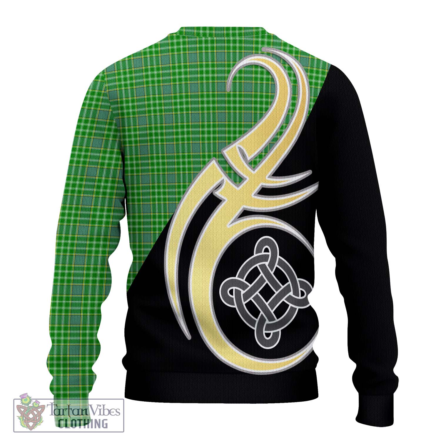 Currie Tartan Knitted Sweater with Family Crest and Celtic Symbol Style - Tartan Vibes Clothing