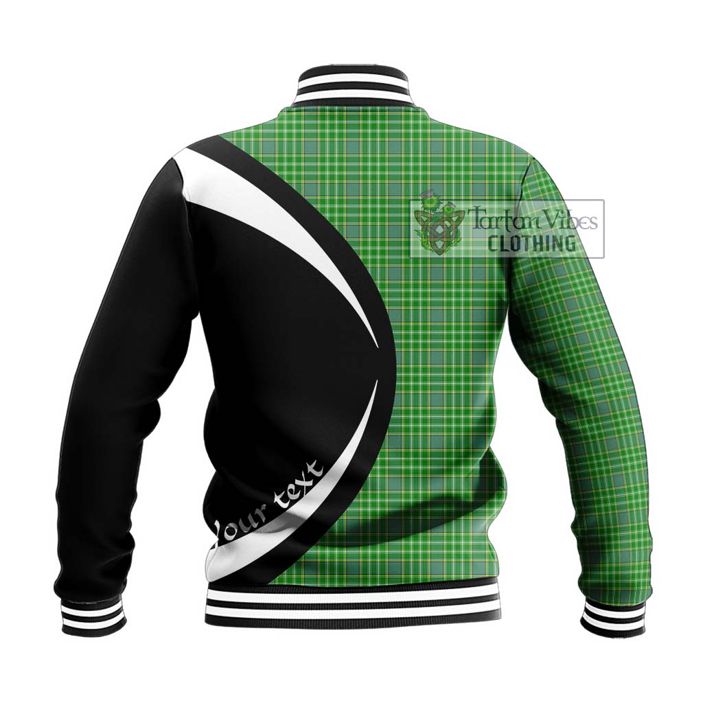 Currie Tartan Baseball Jacket with Family Crest Circle Style - Tartan Vibes Clothing