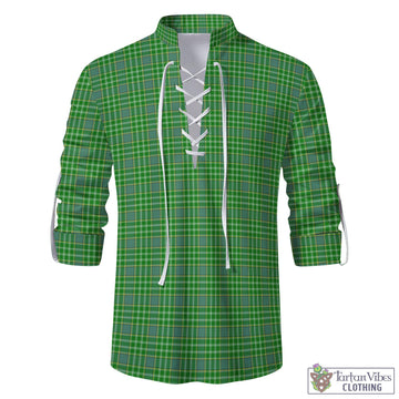 Currie Tartan Men's Scottish Traditional Jacobite Ghillie Kilt Shirt