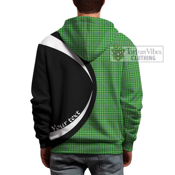 Currie Tartan Hoodie with Family Crest Circle Style