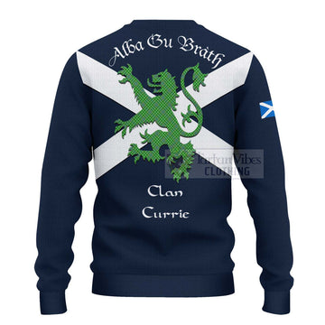 Currie Tartan Lion Rampant Ugly Sweater Proudly Display Your Heritage with Alba Gu Brath and Clan Name