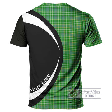 Currie Tartan T-Shirt with Family Crest Circle Style