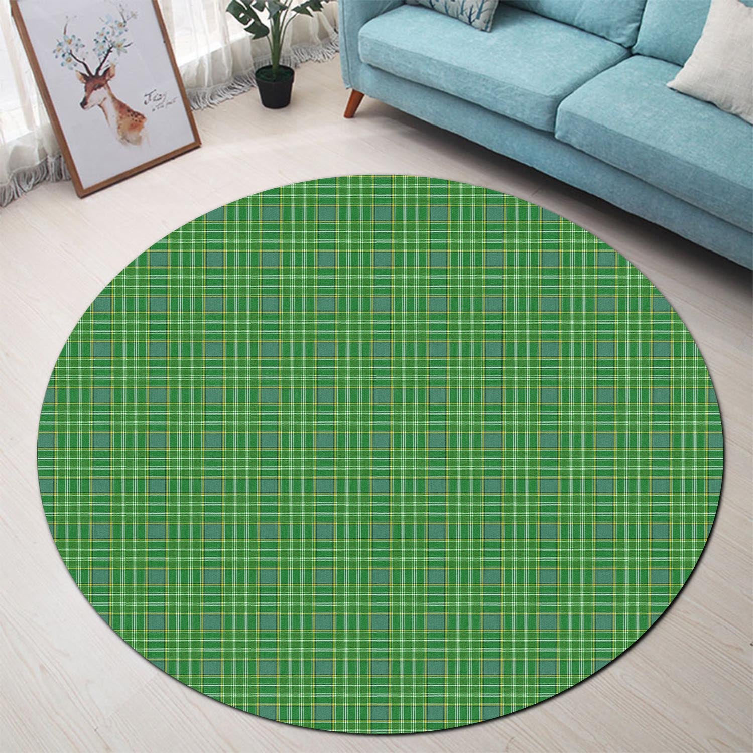 Currie Tartan Round Rug - Tartanvibesclothing