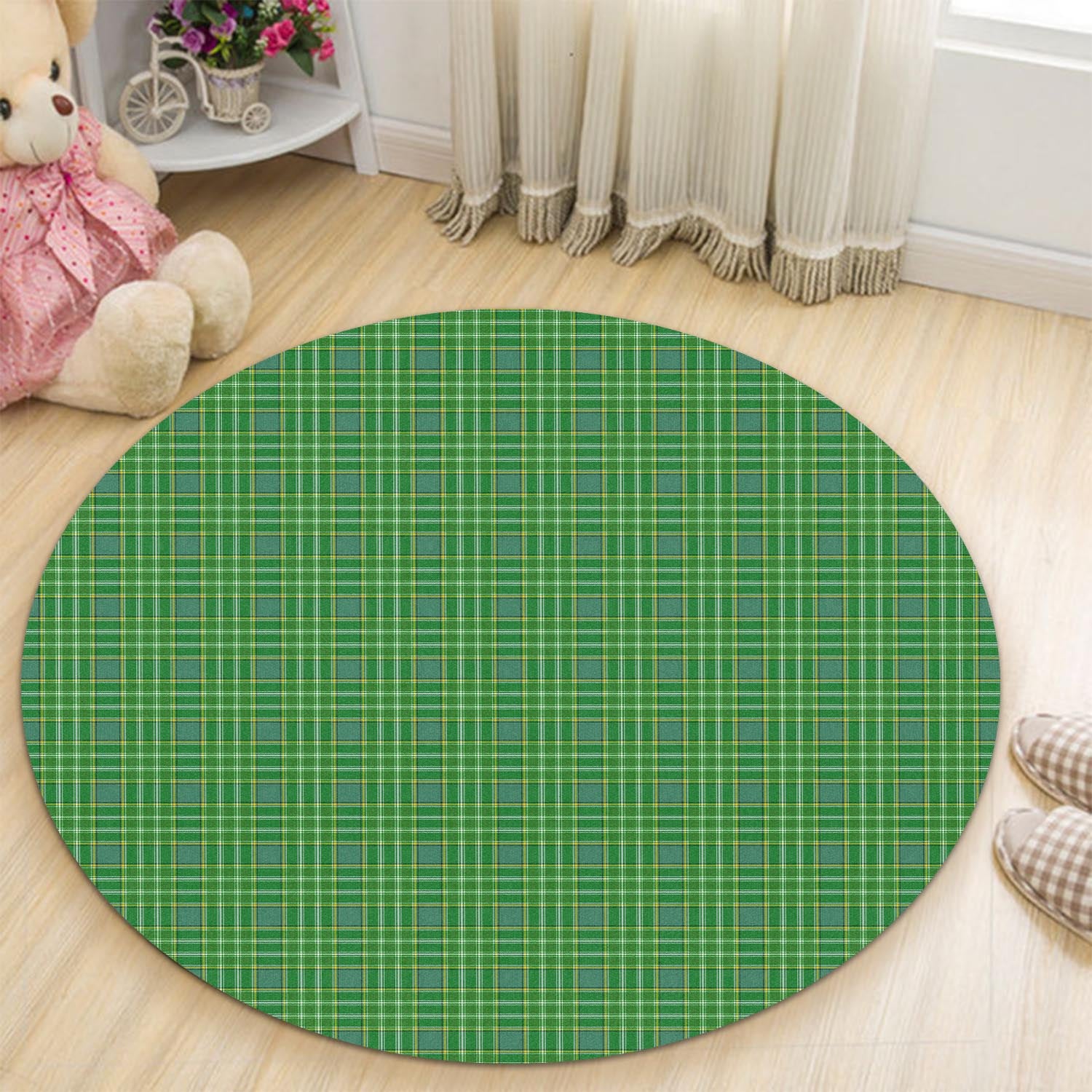 Currie Tartan Round Rug - Tartanvibesclothing