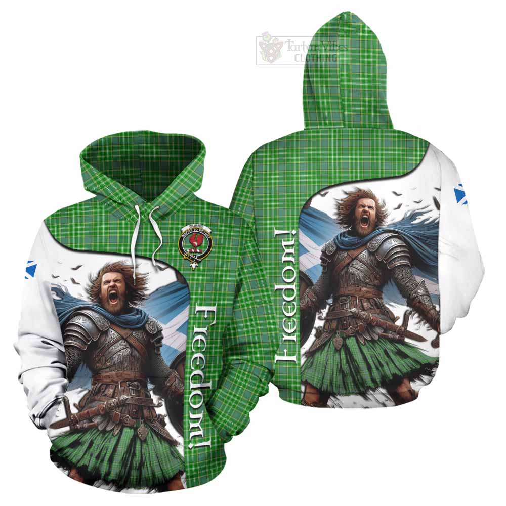 Tartan Vibes Clothing Currie Crest Tartan Hoodie Inspired by the Freedom of Scottish Warrior