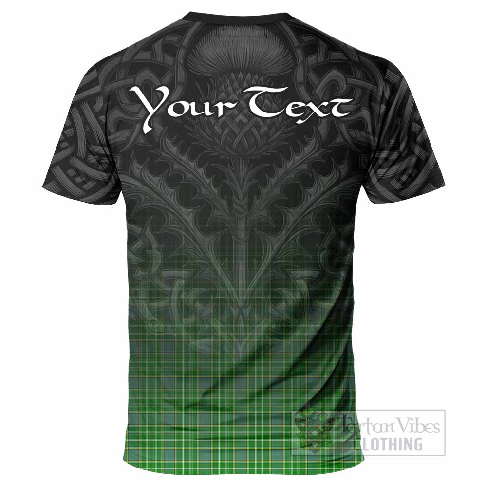 Tartan Vibes Clothing Currie Tartan T-Shirt with Family Crest Celtic Thistle Vibes