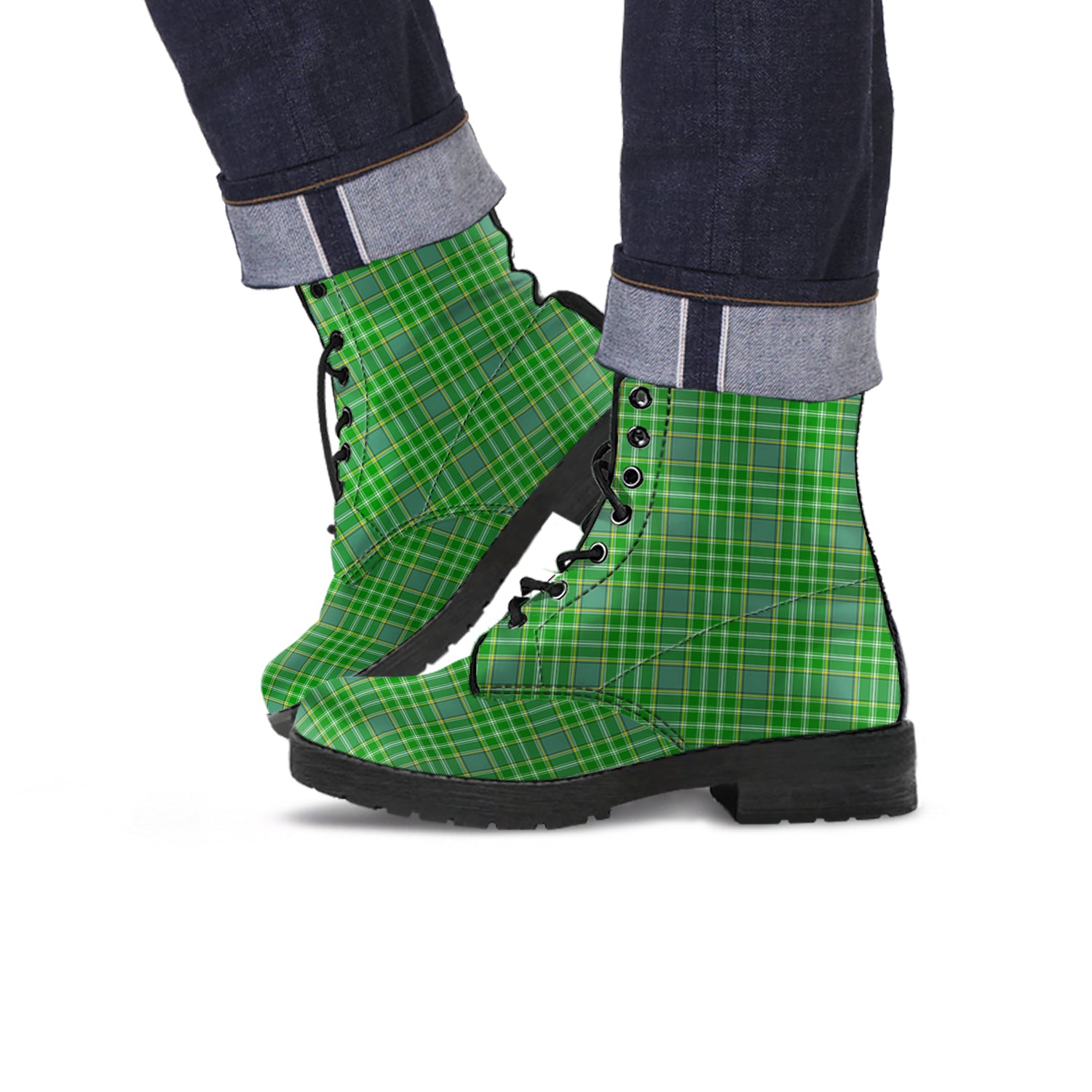 currie-tartan-leather-boots