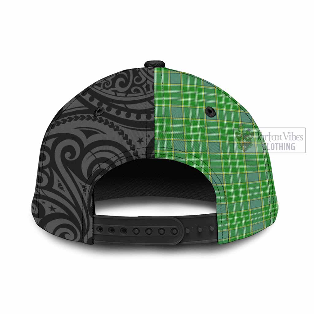 Tartan Vibes Clothing Currie Tartan Classic Cap with New Zealand Silver Fern Half Style