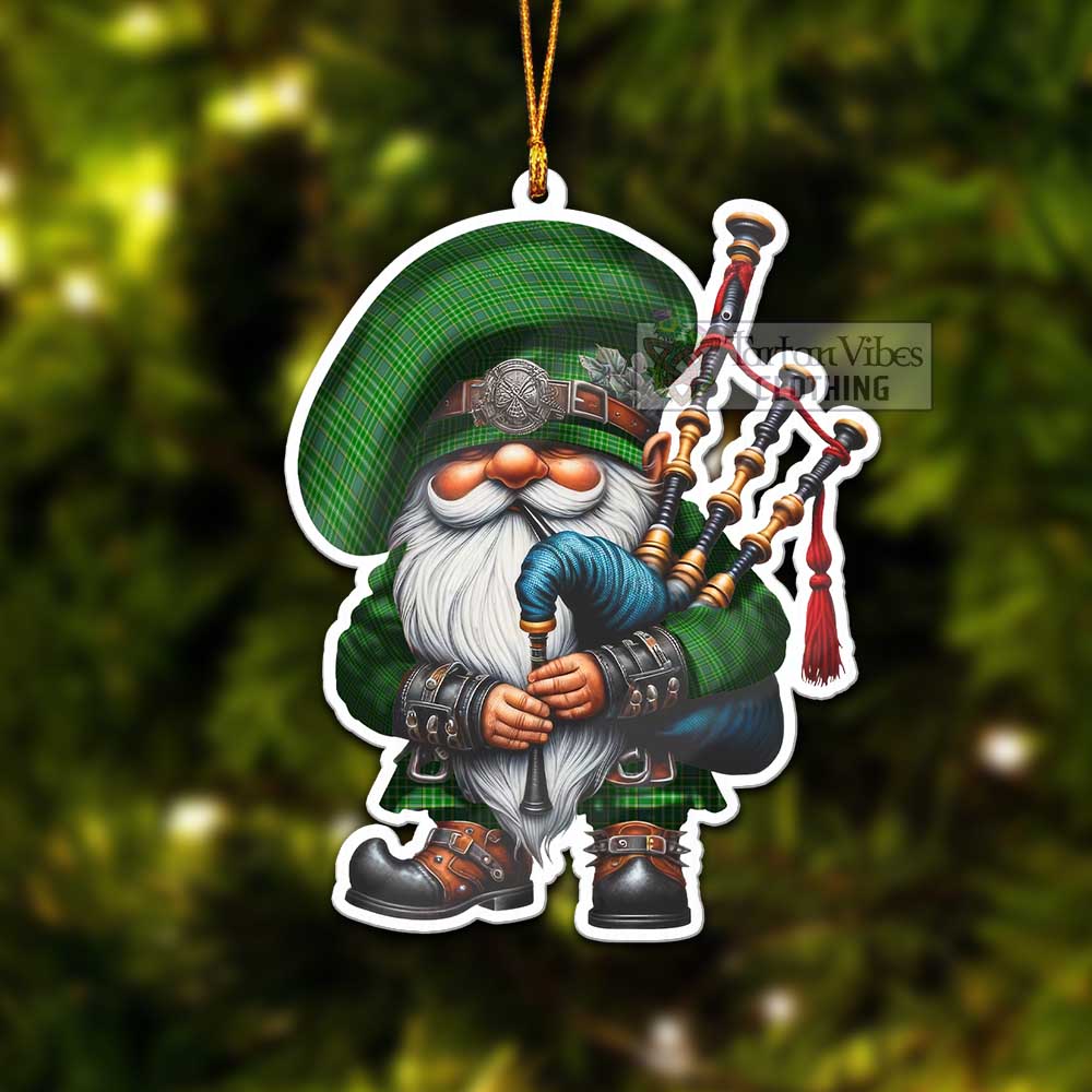 Tartan Vibes Clothing Currie Tartan Badpiper Gnome Christmas Ornament