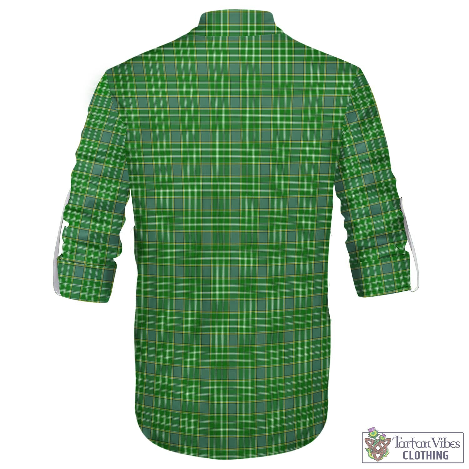 Tartan Vibes Clothing Currie Tartan Men's Scottish Traditional Jacobite Ghillie Kilt Shirt