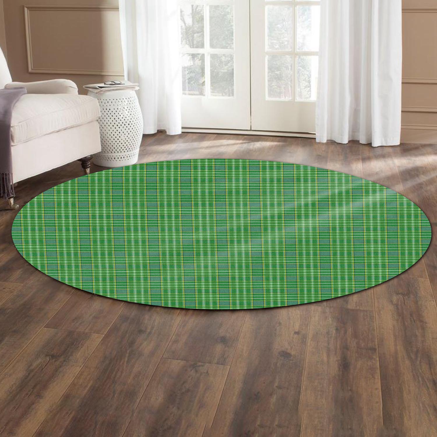 Currie Tartan Round Rug - Tartanvibesclothing