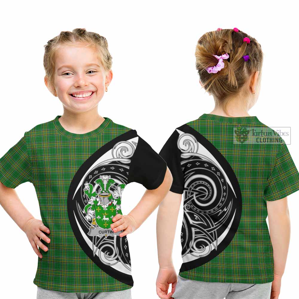 Curtin Irish Clan Kid T-Shirt Celtic Circle Style - Tartan Vibes Clothing