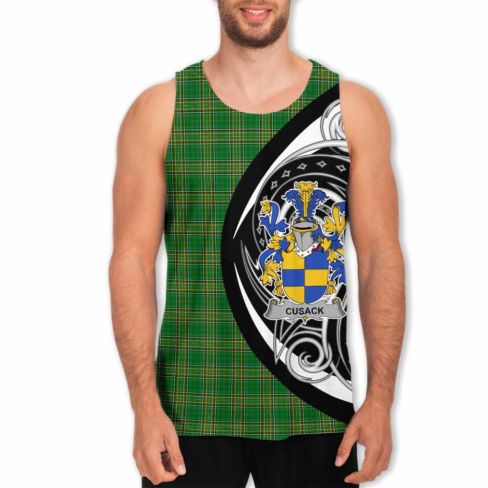 Cusack Irish Clan Men's Tank Top Celtic Circle Style Men - Tartan Vibes Clothing