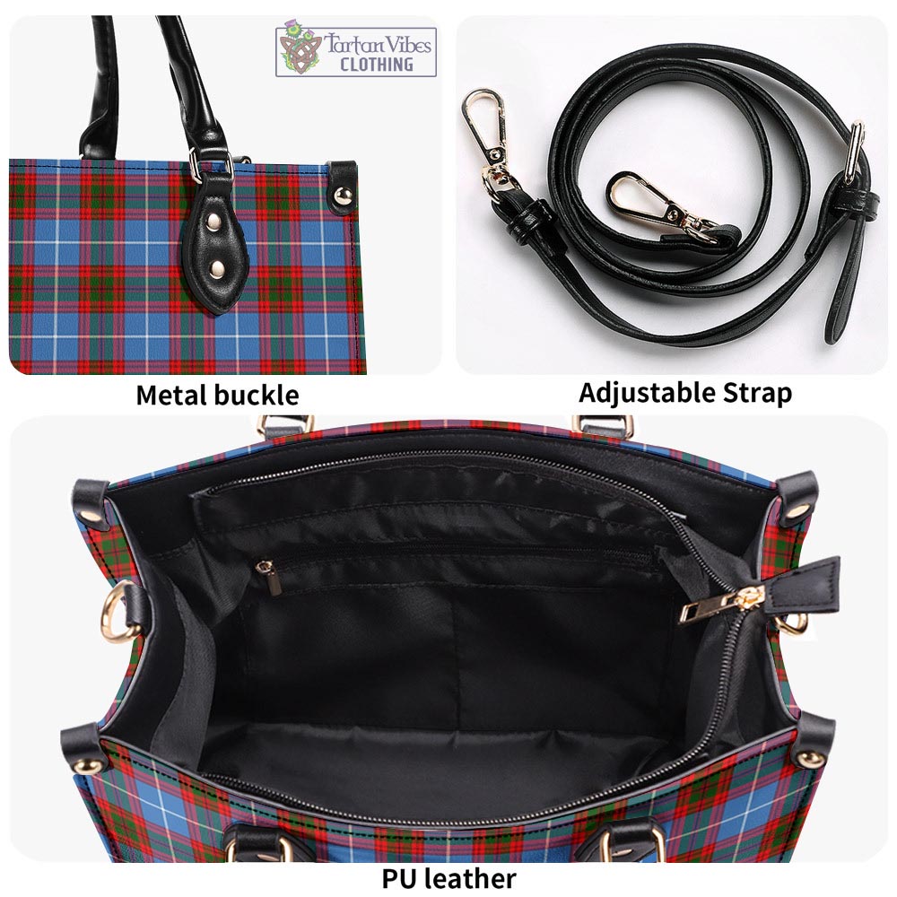 Tartan Vibes Clothing Dalmahoy Tartan Luxury Leather Handbags