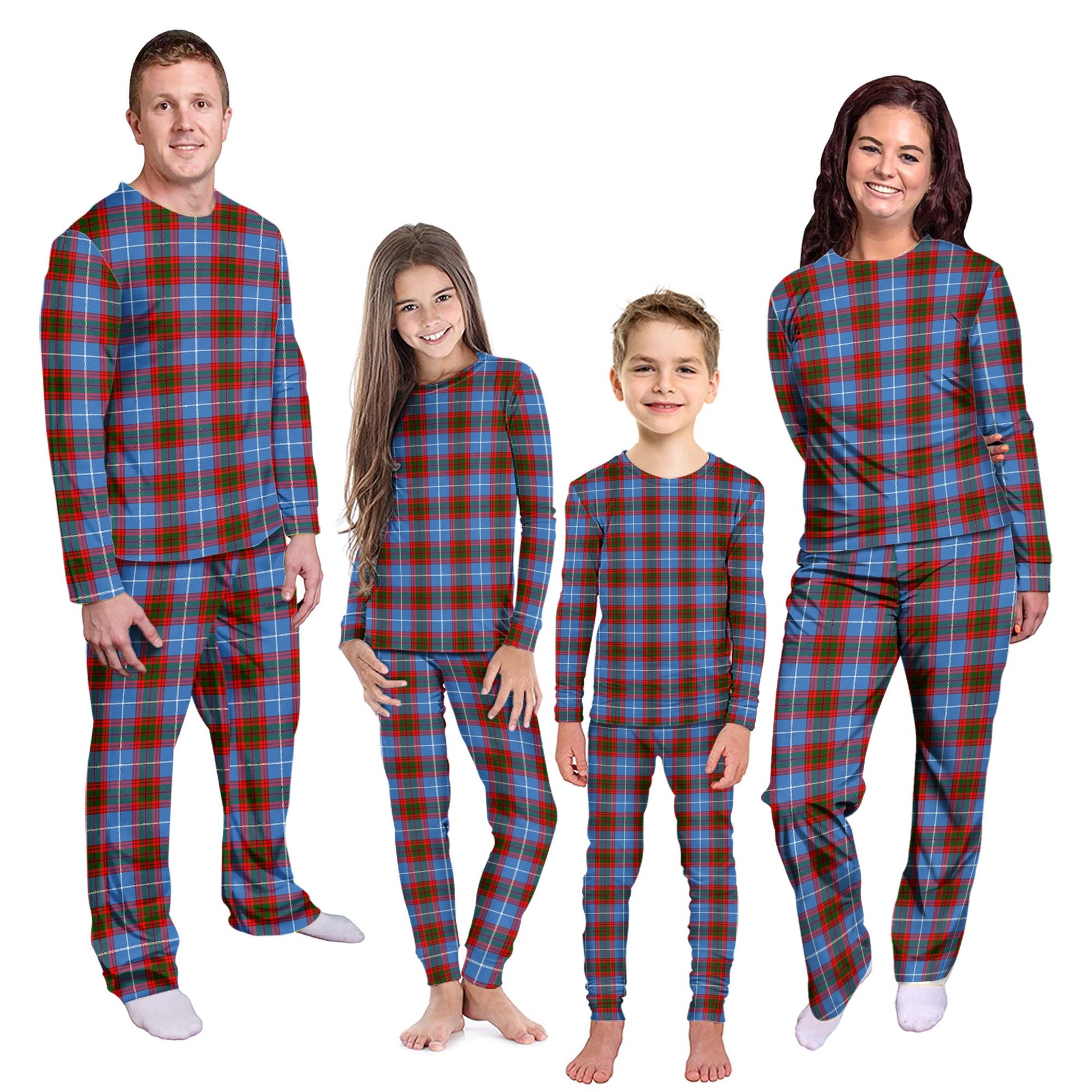 Dalmahoy Tartan Pajamas Family Set - Tartanvibesclothing