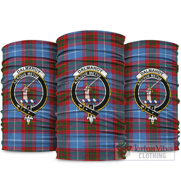 Dalmahoy Tartan Neck Gaiters, Tartan Bandanas, Tartan Head Band with Family Crest