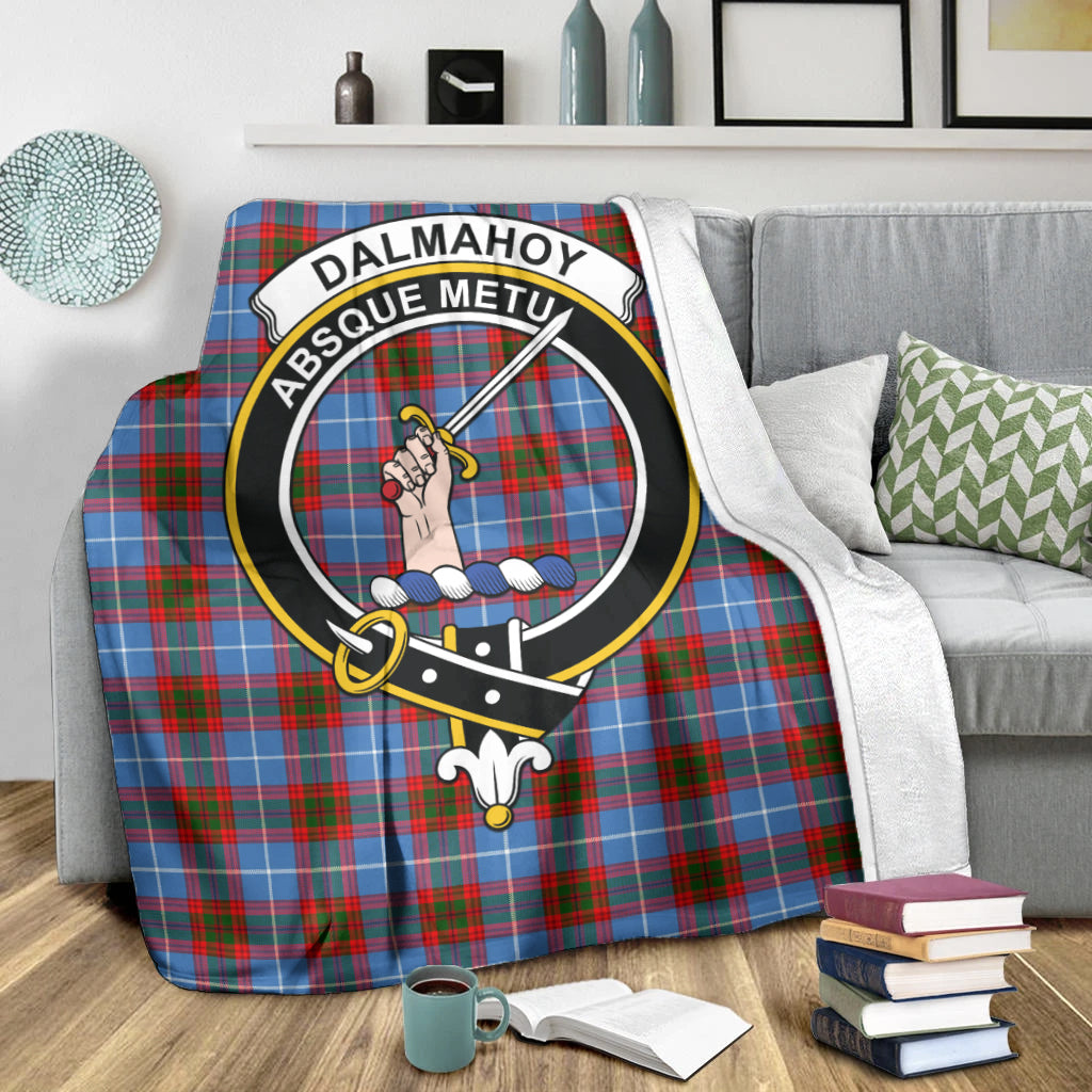 dalmahoy-tartab-blanket-with-family-crest