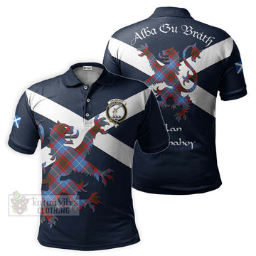 Dalmahoy Tartan Lion Rampant Polo Shirt Proudly Display Your Heritage with Alba Gu Brath and Clan Name