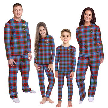 Dalmahoy Tartan Pajamas Family Set with Family Crest