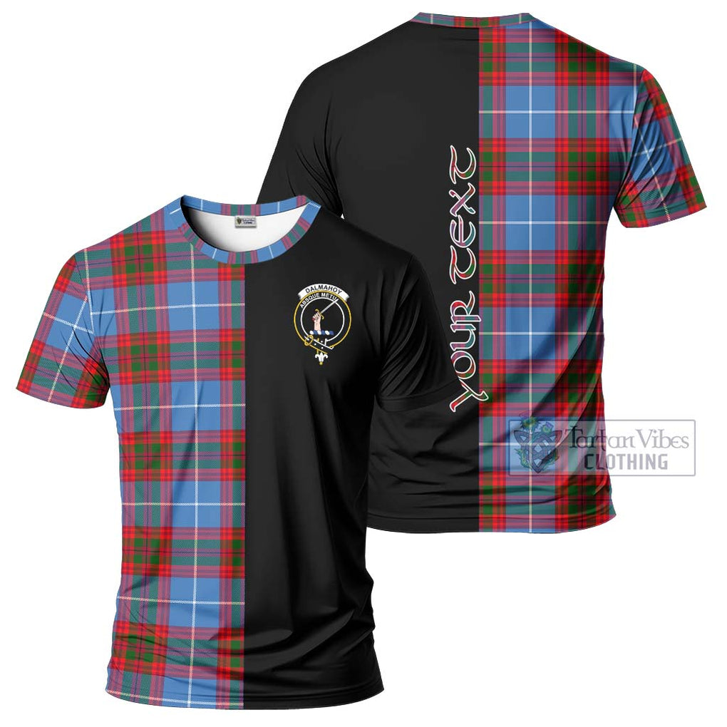 Dalmahoy Tartan T-Shirt with Family Crest and Half Of Me Style Kid's Shirt - Tartanvibesclothing Shop