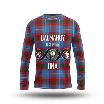 Dalmahoy Tartan Long Sleeve T-Shirt with Family Crest DNA In Me Style