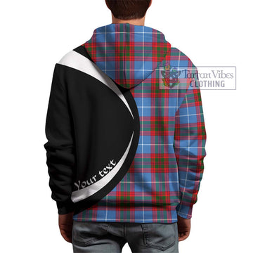 Dalmahoy Tartan Hoodie with Family Crest Circle Style