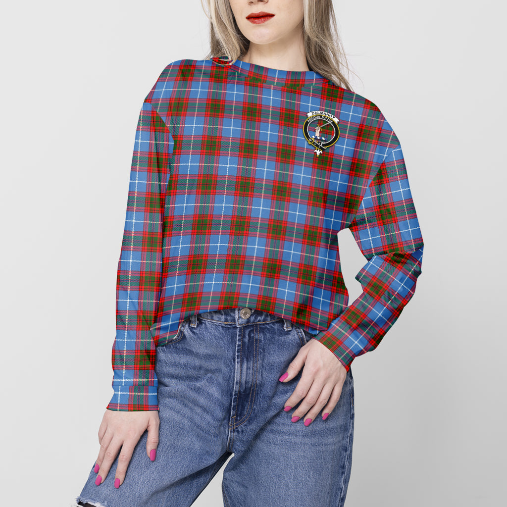 Dalmahoy Tartan Sweatshirt with Family Crest - Tartan Vibes Clothing