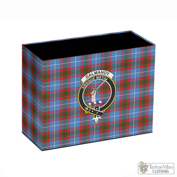 Dalmahoy Tartan Pen Holder with Family Crest