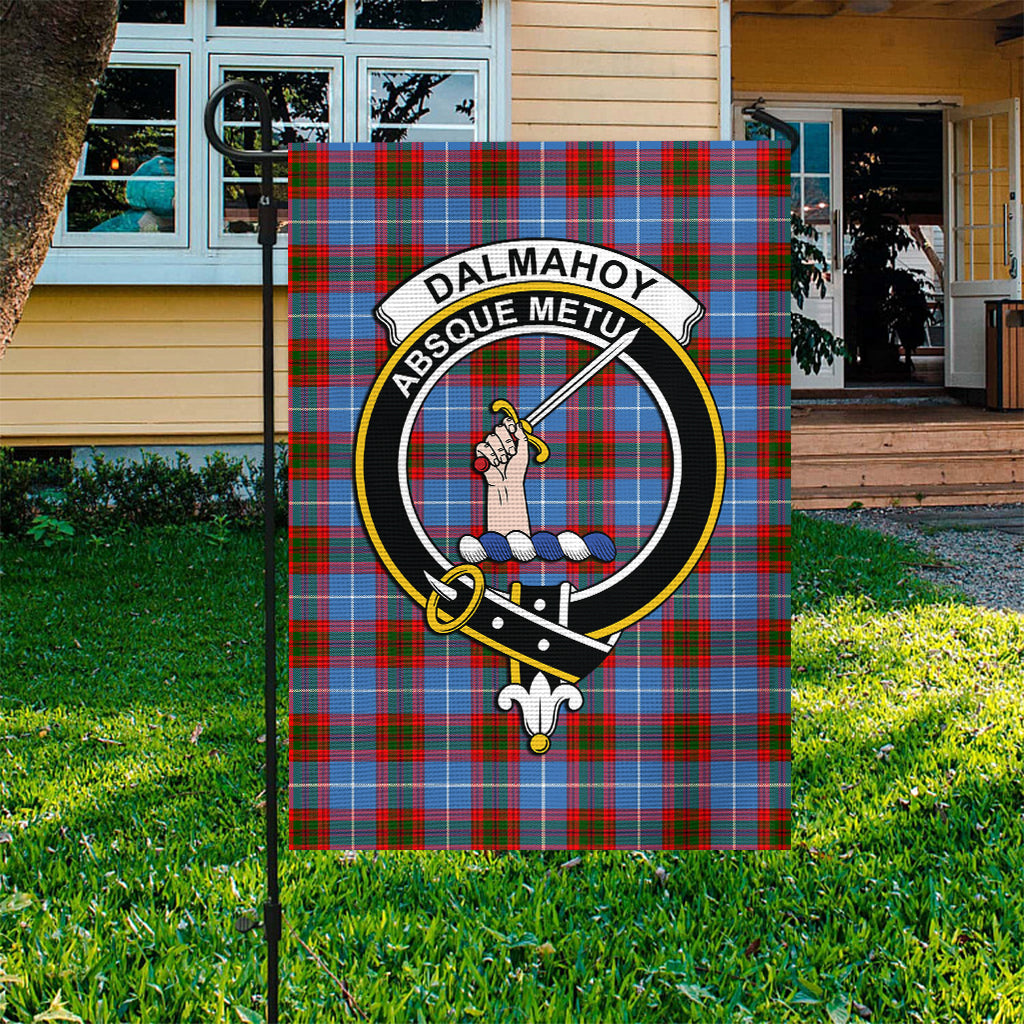 Dalmahoy Tartan Flag with Family Crest - Tartan Vibes Clothing