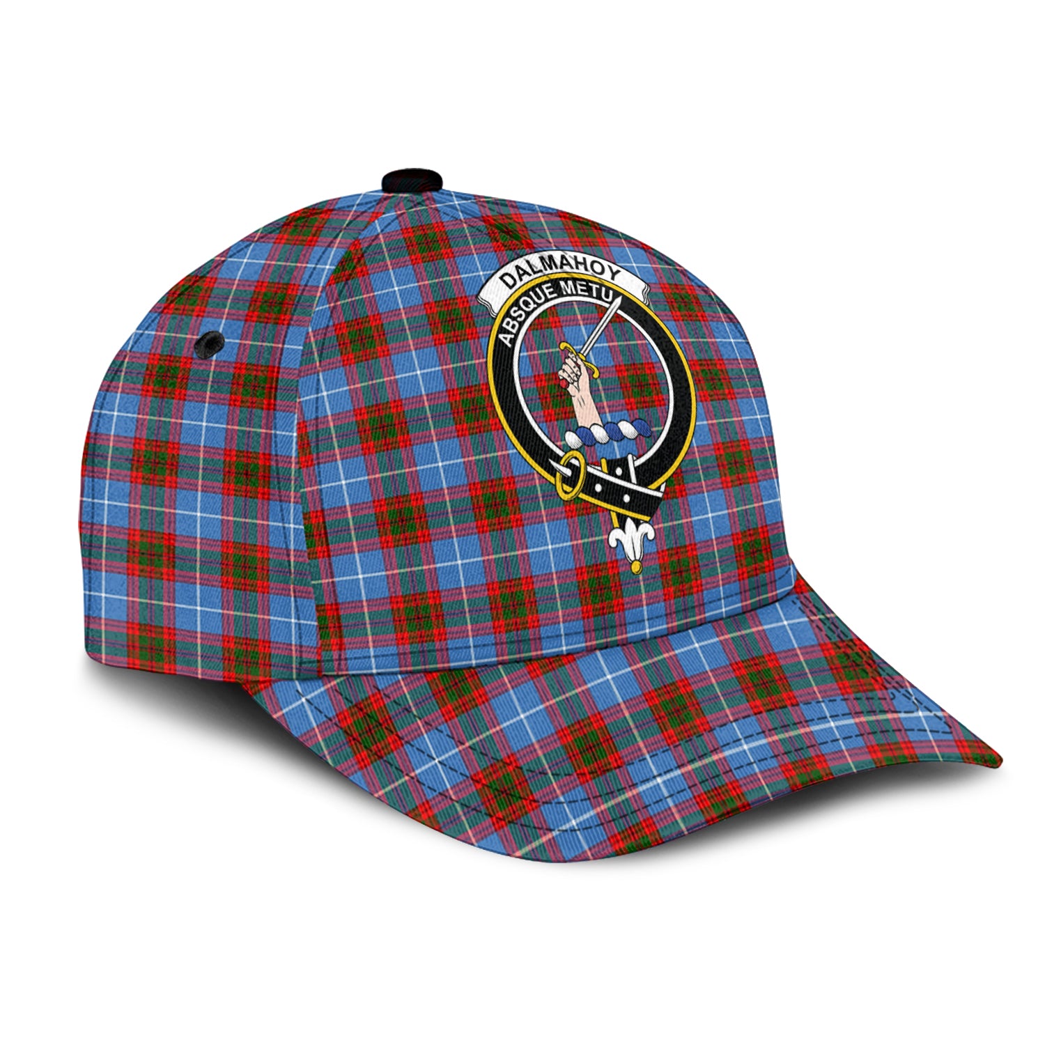 Dalmahoy Tartan Classic Cap with Family Crest - Tartan Vibes Clothing