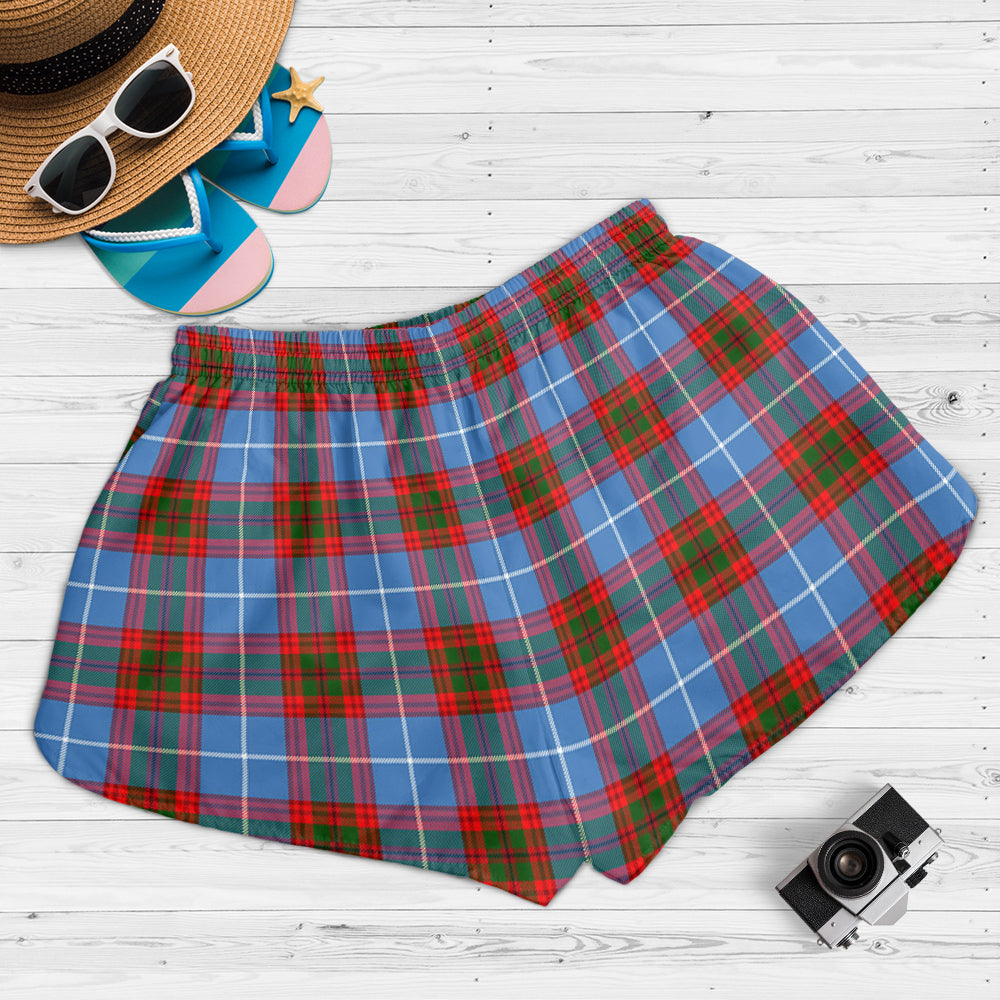 dalmahoy-tartan-womens-shorts-with-family-crest