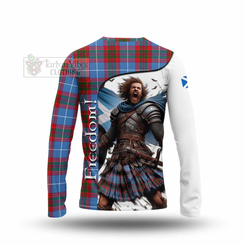 Tartan Vibes Clothing Dalmahoy Crest Tartan Long Sleeve T-Shirt Inspired by the Freedom of Scottish Warrior