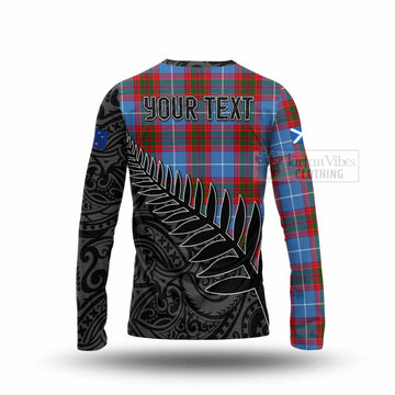 Dalmahoy Crest Tartan Long Sleeve T-Shirt with New Zealand Silver Fern Half Style