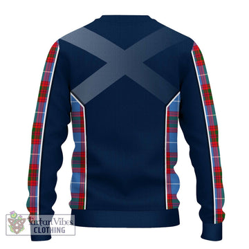 Dalmahoy Tartan Ugly Sweater with Family Crest and Lion Rampant Vibes Sport Style