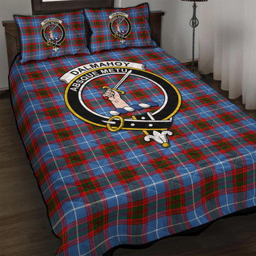 Dalmahoy Tartan Quilt Bed Set with Family Crest