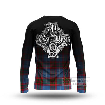 Dalmahoy Tartan Long Sleeve T-Shirt Featuring Alba Gu Brath Family Crest Celtic Inspired