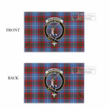 Dalmahoy Tartan House Flag with Family Crest