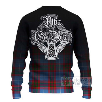 Dalmahoy Tartan Ugly Sweater Featuring Alba Gu Brath Family Crest Celtic Inspired