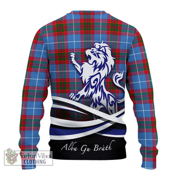 Dalmahoy Tartan Ugly Sweater with Alba Gu Brath Regal Lion Emblem