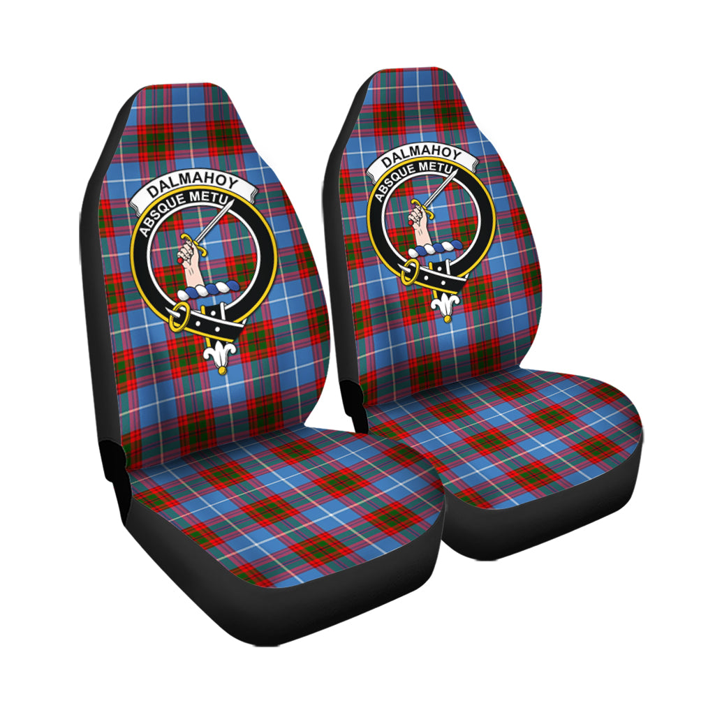 Dalmahoy Tartan Car Seat Cover with Family Crest - Tartanvibesclothing
