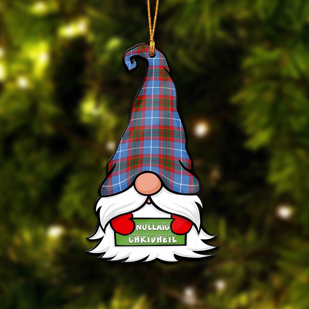 Dalmahoy Gnome Christmas Ornament with His Tartan Christmas Hat - Tartanvibesclothing