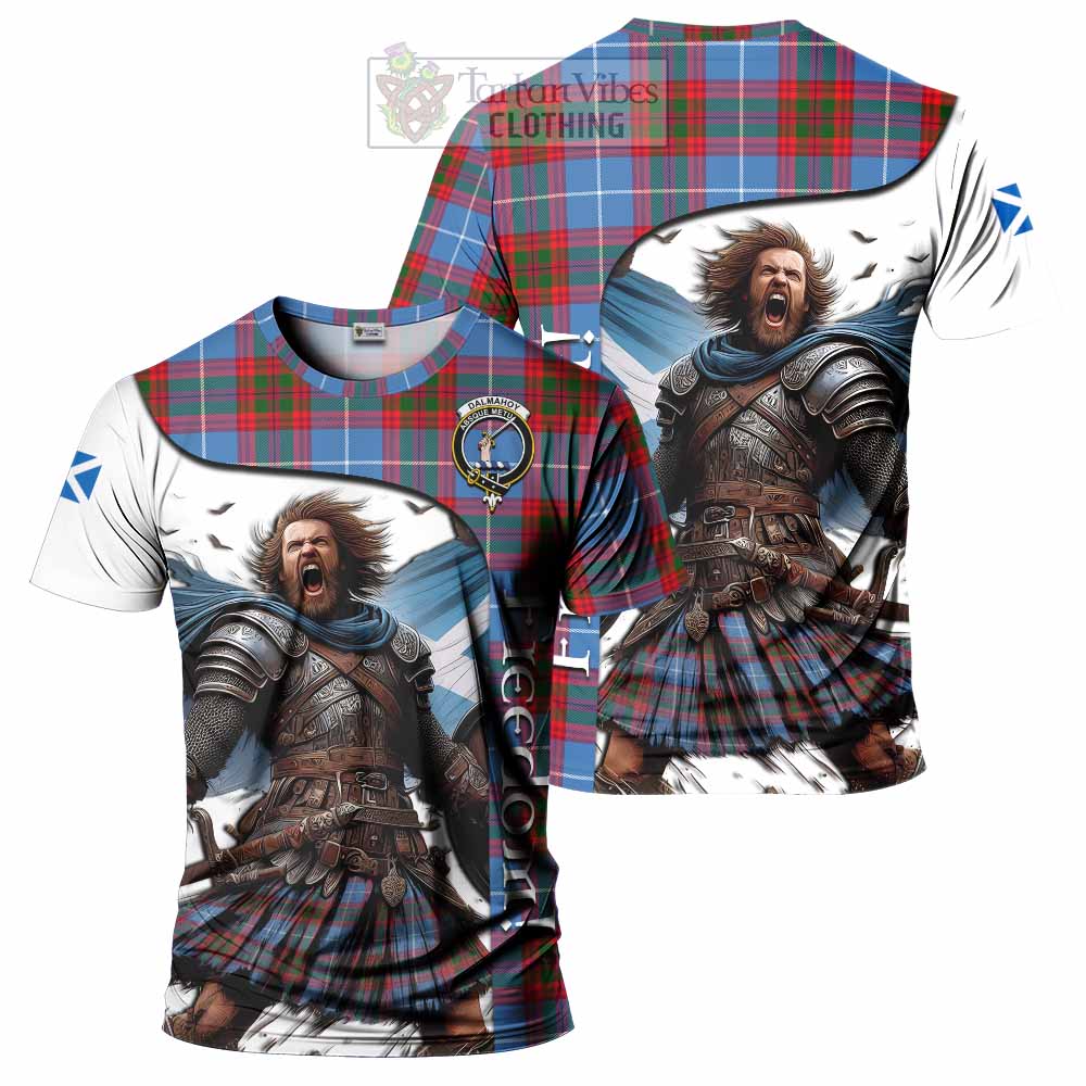 Dalmahoy Crest Tartan T-Shirt Inspired by the Freedom of Scottish Warrior