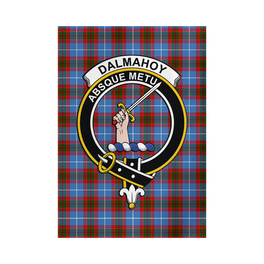 Dalmahoy Tartan Flag with Family Crest - Tartan Vibes Clothing