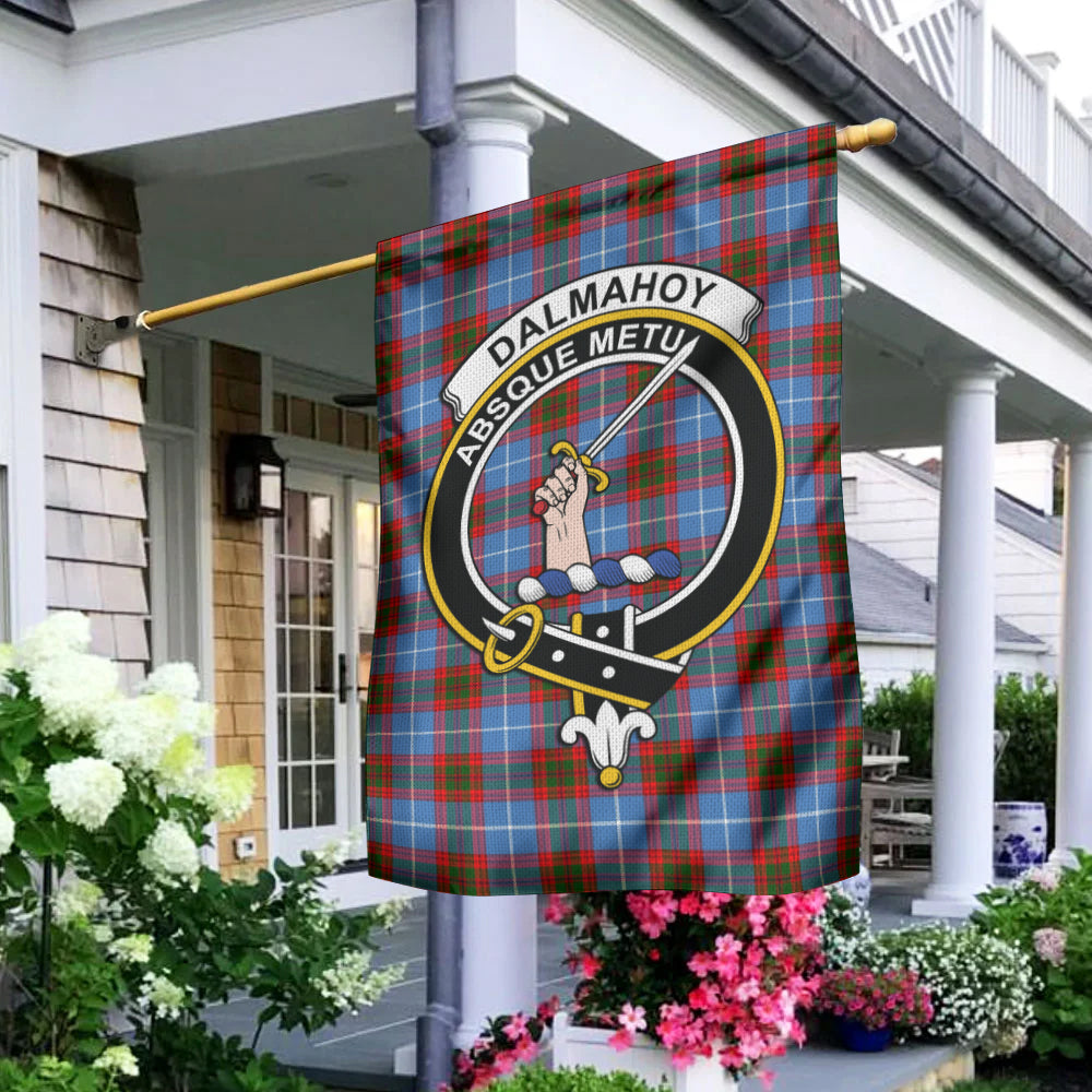 Dalmahoy Tartan Flag with Family Crest - Tartan Vibes Clothing