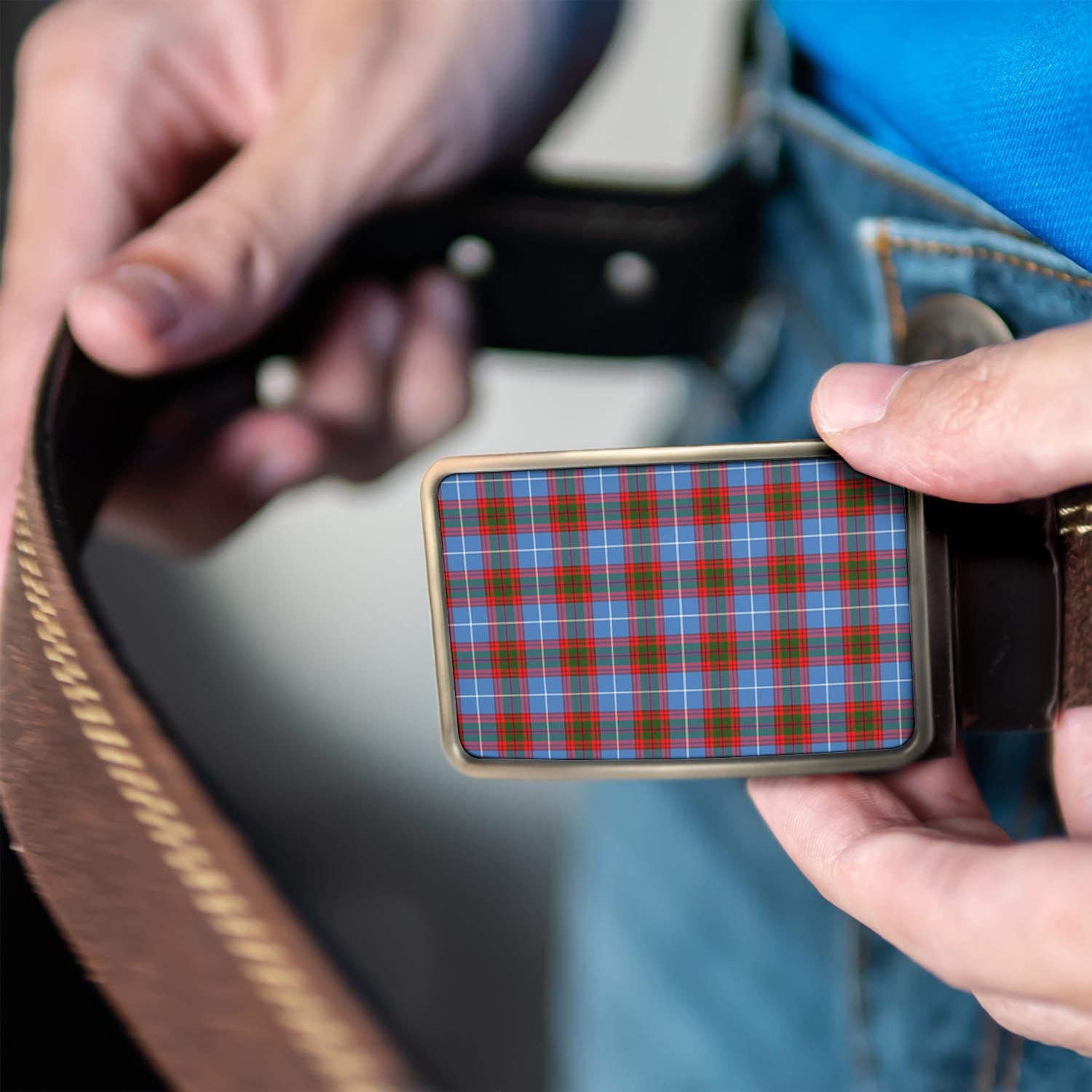 Dalmahoy Tartan Belt Buckles - Tartanvibesclothing