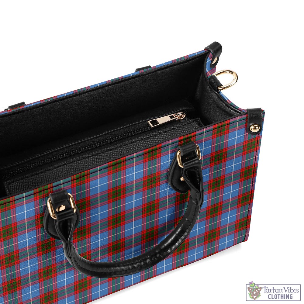 Tartan Vibes Clothing Dalmahoy Tartan Luxury Leather Handbags