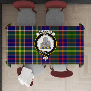 Dalrymple Tartan Tablecloth with Family Crest