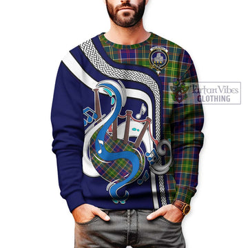 Dalrymple Tartan Sweatshirt with Epic Bagpipe Style